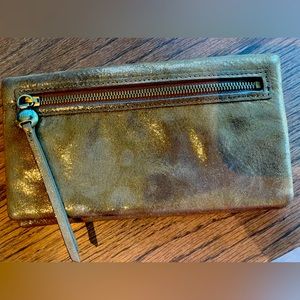 Hobo Gold Shimmer Wallet